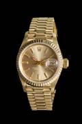 An 18 Karat Yellow Gold Ref 69178 Oyster Perpetual Datejust Wristwatch Rolex
