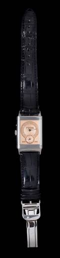 An 18 Karat White Gold Ref 270340545 DayNight Reverso Wristwatch Jaeger Le Coultre