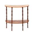 A Contemporary Italian Marquetry Decorated Console Table