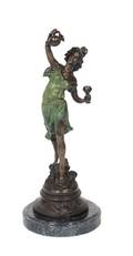 A Continental Bronze Figure after Moreau
