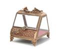 A Gilt Metal and Glass Table Casket