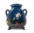A Hand Painted Haviland Terra Cotta Vase