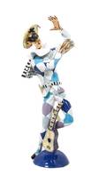 A Ceramic Harlequin Figure