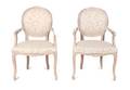 A Pair of Louis XV Style Painted Fauteuils