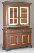 Lancaster County painted Dutch cupboard ca 1770