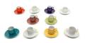 Ten Assorted Espresso Cups and Saucers