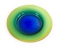 A Colored Glass Charger Peter Secrest