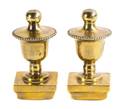 A Pair of Decorative Brass Finials
