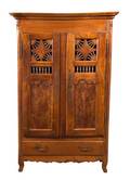 A French Provincial Fruitwood Armoire