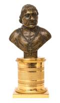 A Bronze Bust of an Abbe