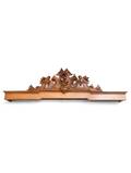 A Carved Mahogany Window Cornice