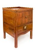 A George III Mahogany Bedside Cabinet