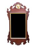 A George III Style Parcel Gilt Mahogany Tablet Mirror