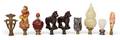 A Collection of Nine Lamp Finials