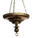 A Neoclassical Style Brass Fixture