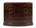 A George III Mahogany Bowfront Chest of Drawers