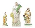 A Group of Three Staffordshire Figures