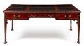 A Chippendale Style Mahogany Partners Desk