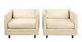 Pair of Mid Century Cube Lounge or Club Chairs