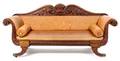 A Victorian Style Mahogany Sofa
