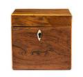 An English Rosewood Tea Caddy