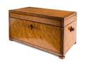 A Regency Burlwood Tea Caddy
