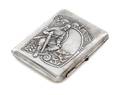 A Russian Silver Cigarette Case