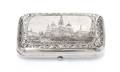 A Russian Niello Silver Cigarette Case