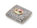 A Russian Niello Silver Cigarette Case