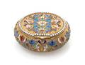 A Russian Silver and Enamel Snuff Box