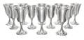 A Set of Twelve American Silver Goblets