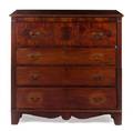 An American Mahogany and Satinwood Bachelors Chest