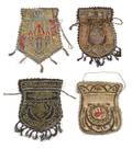 Four Ottoman Metallic Embroidered Purses