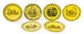 Six French Transfer Decorated Plates