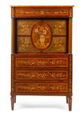 An Italian Marquetry Secretary Bureau