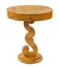 A Biedermeier Burlwood Side Table