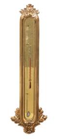 A Neoclassical Style Brass Barometer