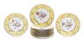 A Set of Eleven Dresden Porcelain Dessert Plates