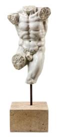 A Continental Marble Torso of a Man
