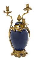 A Louis XV Style Gilt Bronze Mounted Porcelain Vase