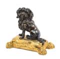 A French Gilt and Patinated Bronze Table Ornament