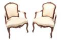 A Set of Four Louis XV Style Fauteuils