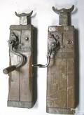 Two Pennsylvania Conestoga wagon jacks dated 1799 and 1769