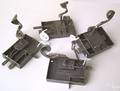 Four wrought iron box locks