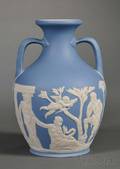 Wedgwood Light Blue Jasper Dip Portland Vase