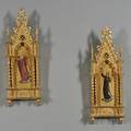 Pair Florentine Giltwood Angel Plaques