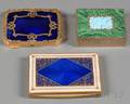 Three Continental Enameled Boxes