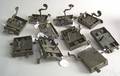 Ten American iron box locks 18th c