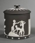 Wedgwood Black Jasper Dip Tobacco Jar and Cover