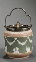 Wedgwood ThreeColor Jasper Dip Biscuit Jar